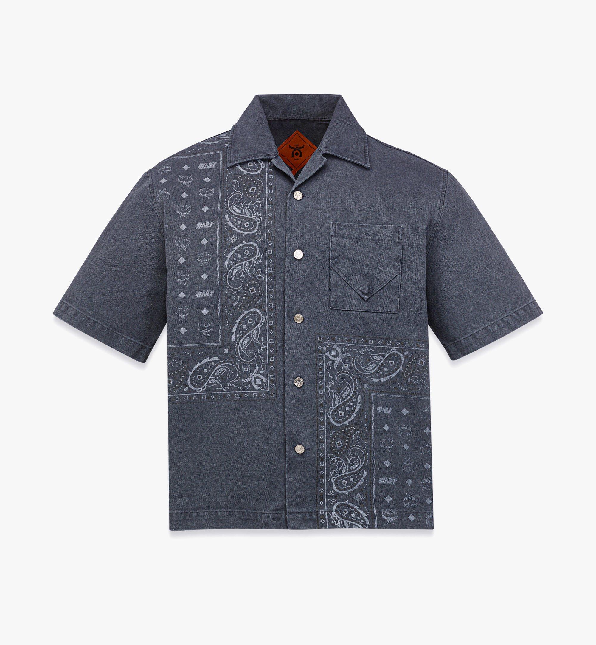 MCM X KASINA Bandana Monogram Shirt in Oxford Cotton 1